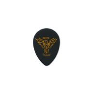 Clayton Black Raven Small Teardrop Guitar Picks (1.00mm) - 12pk