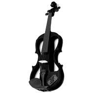 Carlo Giordano EV202 Series 4/4 Size Electric Violin in Black