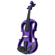 Carlo Giordano EV202 Series 3/4 Size Electric Violin in Purple