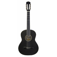 Aria Fiesta 4/4-Size Classical/Nylon String Guitar in Black