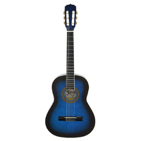 Aria Fiesta 4/4-Size Classical/Nylon String Guitar in Blue Shade