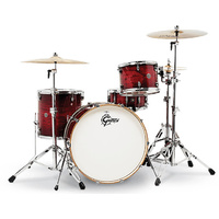 Gretsch Catalina Club Rock 4-Pce Drum Kit in Gloss Crimson Burst 