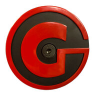 Gibraltar Drum Rack Clip-On Round Red "G" Logo - Pk 1