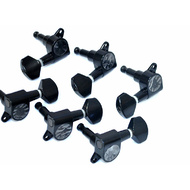GT Electric Guitar Sealed Tuning Machines in Black Finish (6-inline)