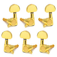GT Acoustic/Electric Guitar Sealed Tuning Machines in Gold Finish (3+3)