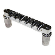 GT Vintage Style Tune-O-Matic Electric Guitar Bridge in Chrome Finish