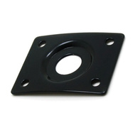 GT Rectangular Metal Jack Plate with Recessed Jack Input in Black Finish (Pk-1)