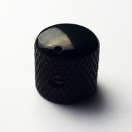 GT Metal Knurled Dome Knobs with Marker in Black Finish (Pk-2)