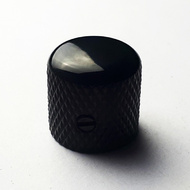 GT Metal Knurled Dome Knobs in Black Finish (Pk-2)