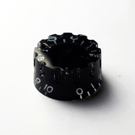 GT Acrylic Notched Edge Speed Knobs in Black (Pk-2)