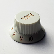 GT ABS ST-Style Tone Knobs in White (Pk-2)