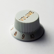 GT ABS ST-Style Volume Knobs in White (Pk-2)