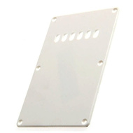 GT ABS Tremolo Spring Cover Back Plate with Holes in White (Pk-1)