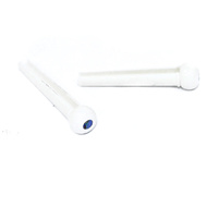 GT Acoustic Guitar ABS Bridge Pins in White Finish with Pearl Dot (Pk-24)