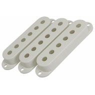 GT ST-Style Single Coil Pickup Covers in White (Pk-3)