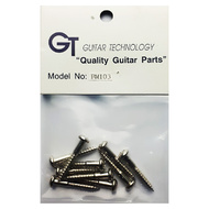 GT Wood Screws with Round Head in Nickel Finish - 3.4mm x 24.6mm (Pk-10)