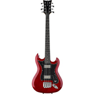 Hagstrom H8-II 8-String Bass Guitar in Wild Cherry Transparent Gloss