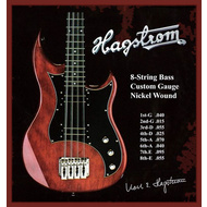 Hagstrom 8-String Custom Gauge Nickel Wound Electric Bass String Set [15-95]
