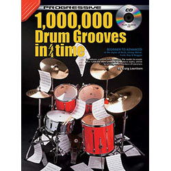 Progressive 10,000 Drum Grooves In 4/4 Time Book/CD