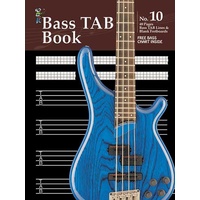 Progressive Manuscript Book 10 Bass Tab. 48-Pages/Bass Tab Lines/Blank Fretboards 