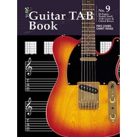 Progressive Manuscript Book 9 Guitar Tab. 48-Pages/Treble Staff/Tab Lines /Chord Boxes 