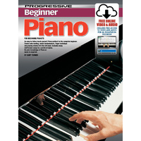 Progressive Beginner Piano Book/Online Video & Audio