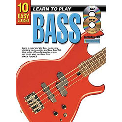 10 Easy Lessons Learn To Play Bass Book/CD/DVD