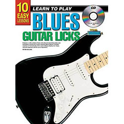 10 Easy Lessons Learn To Play Blues Guitar Licks Book/CD/DVD