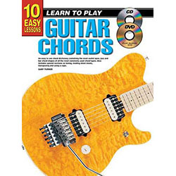 10 Easy Lessons Learn To Play Guitar Chords Book/CD/DVD