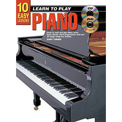 10 Easy Lessons Learn To Play Piano Book/CD/DVD
