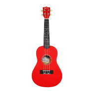 Kealoha Wooden Coloured Series Concert Ukulele with Bag in Red Satin Finish