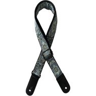 Kealoha 1.5" Embroidered Ukulele Strap in Mexican Aztec Pattern V11 with Black Ends