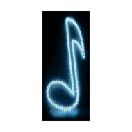 MBT Lighting NL3BL Musical Note Shaped Rope Lighting In Blue