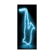 MBT Lighting SL3BL Saxophone Shaped Rope Lighting In Blue