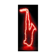 MBT Lighting SL3RD Saxophone Shaped Rope Lighting In Red