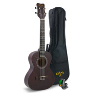 Kohala Concert Player's Pack with Ukulele, Bag and Tuner in Natural Satin Finish