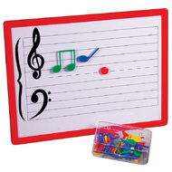 Maxtone Magnetic Music Teaching Board with Magnetic Music Symbols