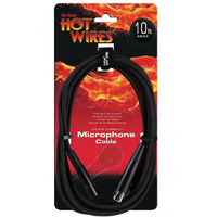 Hot Wires 10ft Microphone Cable (XLR Male - XLR Female)
