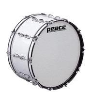 Peace 20-Lug Marching Bass Drum in White (22 x 10")