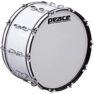 Peace 20-Lug Marching Bass Drum in White (26 x 10")