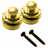 Hennessey Solid Brass Strap Locks in Gold (1-Pair)