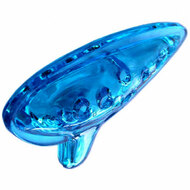 Maxtone Plastic Ocarina in Transparent Blue (Pk-1)
