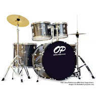 Opus Percussion 5-Piece Fusion Drum Kit in Grey Slate