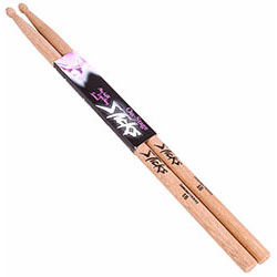 On Stage Hickory Wood with Wood Tip 5B Drum Sticks 