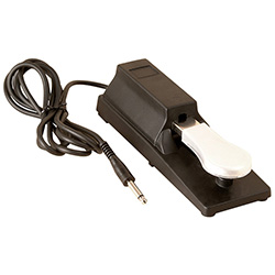 On Stage Sustain Pedal Piano Style with Built-In 6' Cord and Polarity Switch