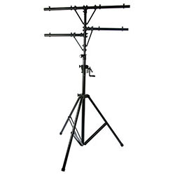 On Stage Lighting Stand with Power Crank-Up System