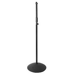 On Stage Straight Mic Stand with Weighted Dome Shaped Base