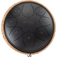 On Stage 10" Serenity Series 8-Note Steel Tongue Drum in Black