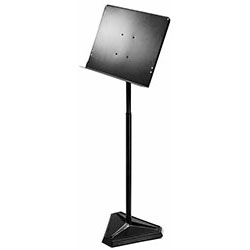 On Stage Orchestral Sheet Music Stand with Solid Bookplate & Weighted Hex Base