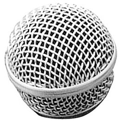 On Stage Steel Mesh Microphone Grill in Steel Grey